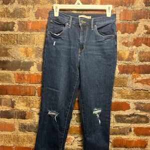 Levi 724 high Rise Straight Crop